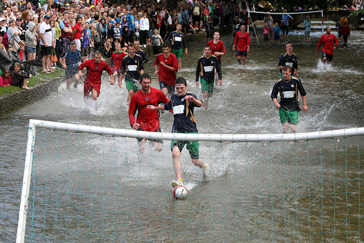 Bourton on the water: Bourton on the water annual football match