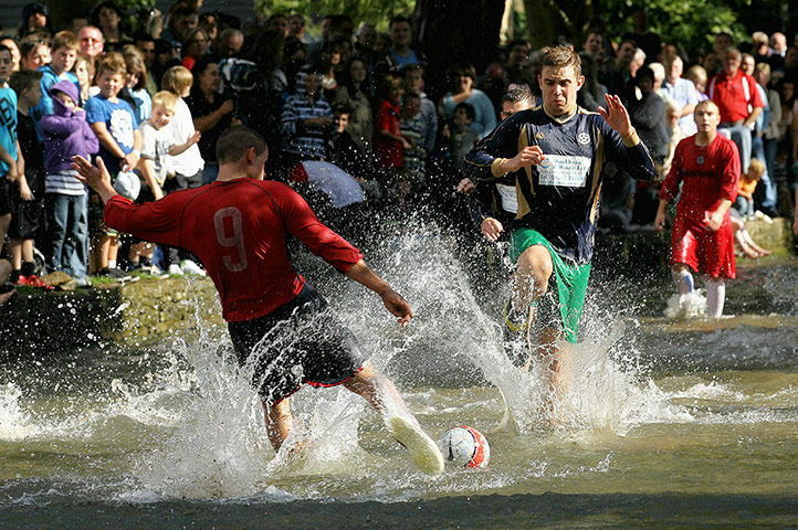 Bourton on the water: Bourton on the water annual football match