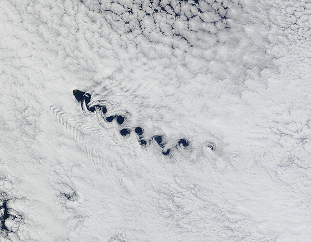 Satellite Eye on Earth: the island of Tristan de Cunha in the South Atlantic