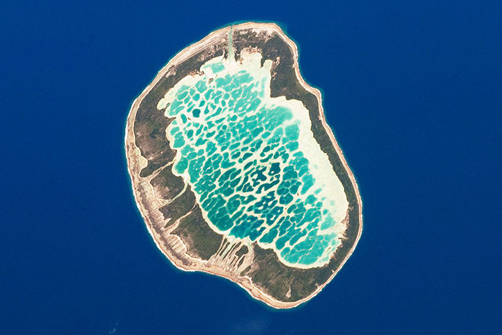 Satellite Eye on Earth: Mataiva Atoll, the westernmost atoll of the Tuamotu chain