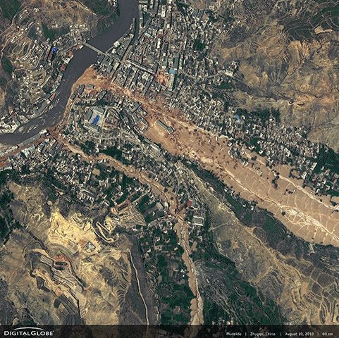 Satellite Eye on Earth: Zhouqu landslide