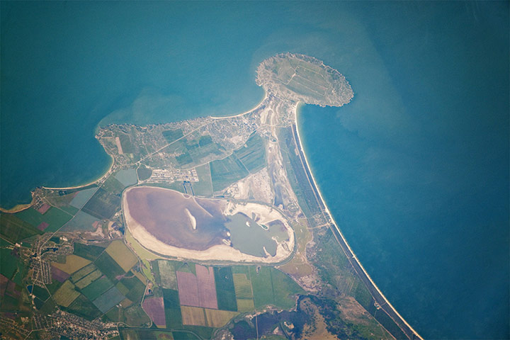 Satellite Eye on Earth: Cape Kazantip is a prominent headland on the Kerch Peninsula