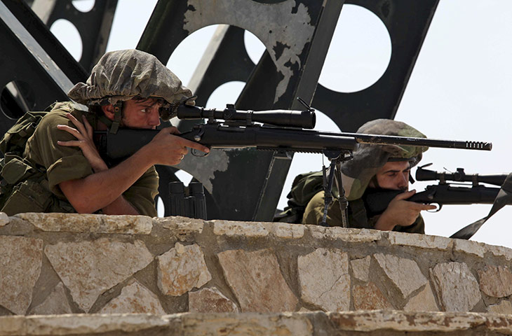 Israel and Lebanon clash: Israeli snipers