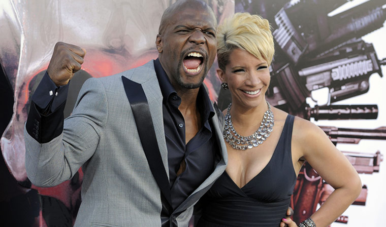 Expendables premiere: Terry Crews, Rebecca Crews