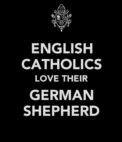 Pope competition: English Catholics love their German Shepherd