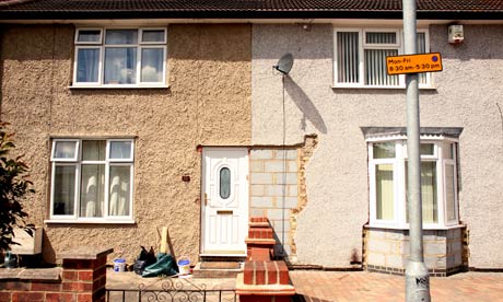 Council houses in Dagenham, east London.