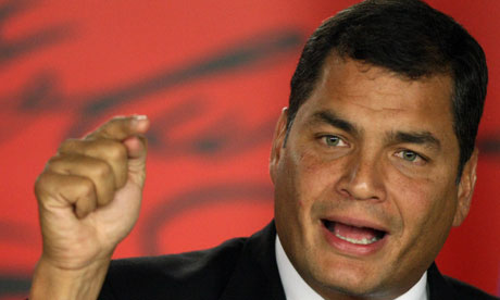 Ecuador president Rafael Correa