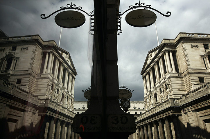 Week in business: The Bank of England is reflected in a shop window