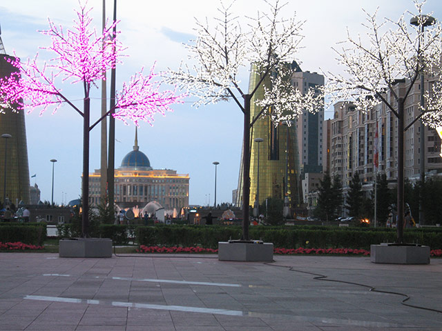 Astana: the presidential palace in Astana