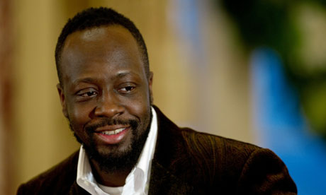 Wyclef Jean In Haiti. Wyclef Jean stands for Haiti