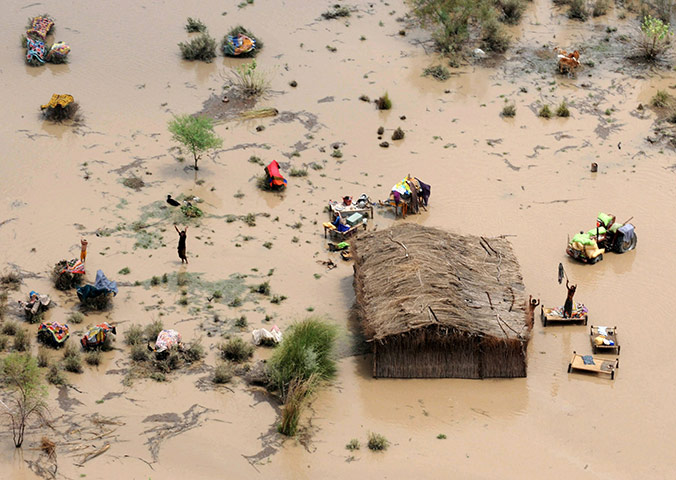 Pakistan aerial: An aerial view from a Pakistan army resc