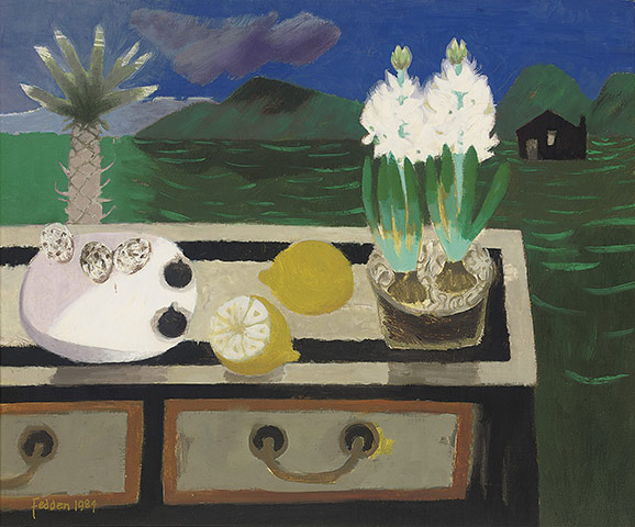 Lehman Brothers Auction: The White Hyacinth by Mary Fedden Lehman Brothers Action