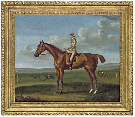 Lehman Brothers Auction: The Mare Dolly with jockey by Francis Sartorius Lehman Brothers Auction