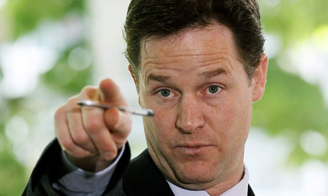 Britain's Deputy Prime Minister Clegg 