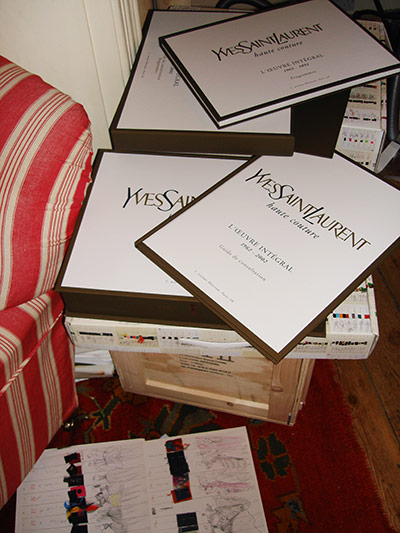 show & tell: Blahnik: catalogue of Yves Saint Laurent’s archive collections