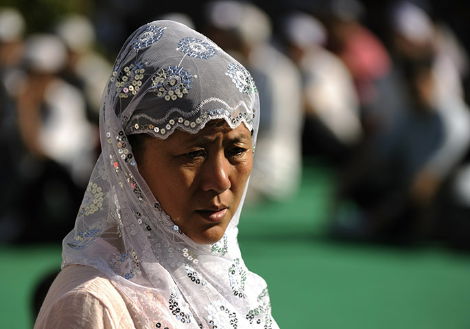 Eid begins: Muslims enter the Nujie Mosque in Beijing, China, during Eid al-Fitr