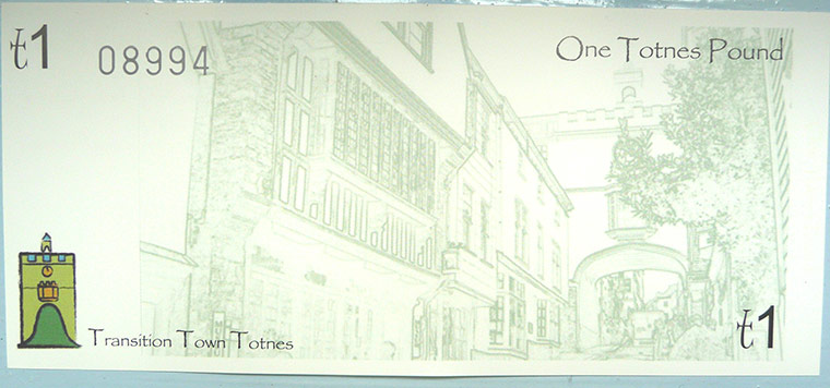 local currencies: totnes pound