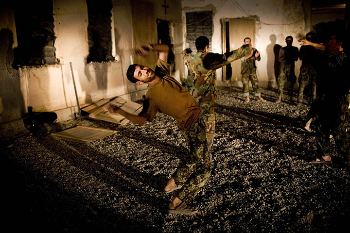 24 Hours: Afghan army soldiers dance to celebrate the Eid al-Fitr