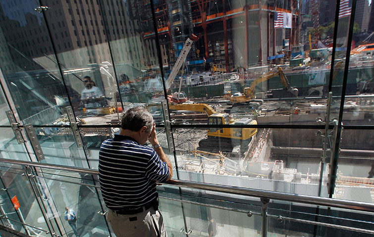 9/11 update: John Blossom across the site of the former twin towers