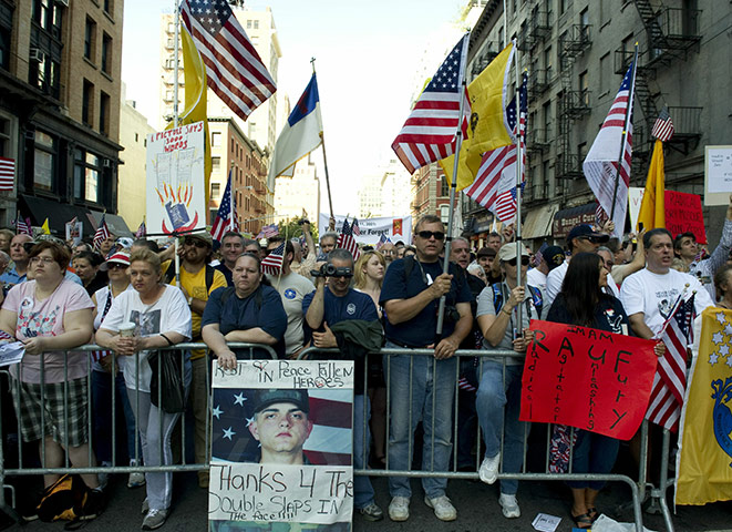 Ground Zero Mosque: Protesters rally against the proposed Islamic centre 