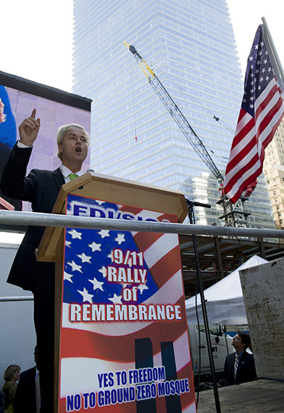 Ground Zero Mosque: Dutch rightwing politician Geert Wilders in New York City