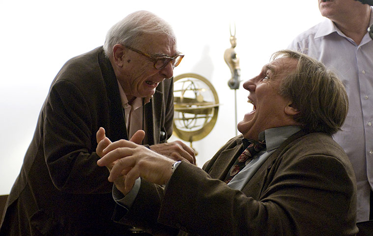 Claude Chabrol: 2009: Claude Chabrol and Gerard Depardieu on the set of 'Bellamy'