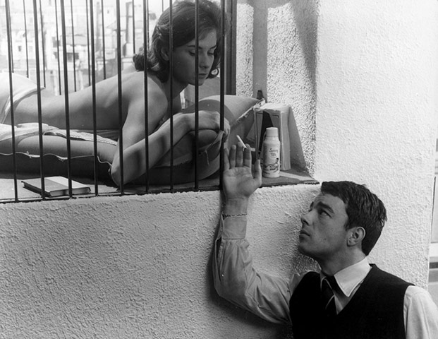 Claude Chabrol: 1959: Gerard Blain and Juliette Mayniel  in 'Les Cousins'