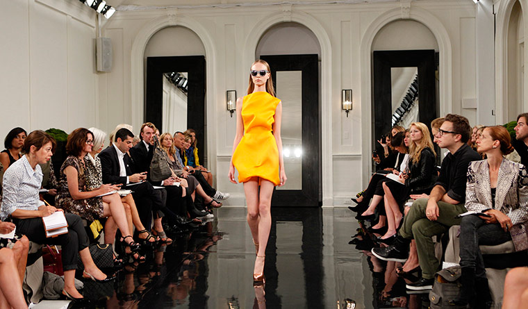 Victoria Beckham NY: Models at the Victoria Beckham's spring 2011 collection