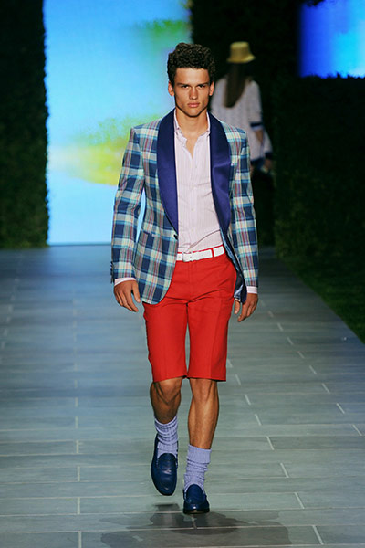NY Fashion week day 4: A model walks the runway at the Tommy Hilfiger Spring 2011 fashion show 