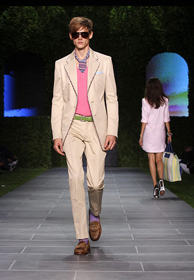 NY Fashion week day 4: A model presents a creation from the Tommy Hilfiger Spring 2011 collection