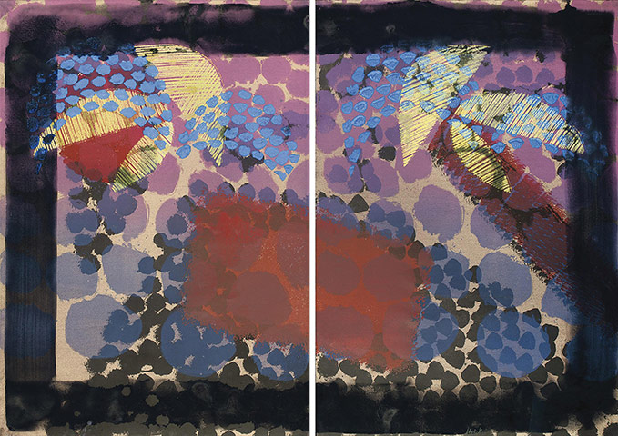 Lehman Brothers auction: Lot 1233  Howard Hodgkin (b. 1932)  For Bernard Jacobson (Heenk 38) 