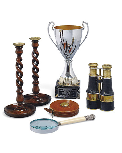 Lehman Brothers auction: Lot 1136  A pair of French faux crocodile skin binoculars By Duval