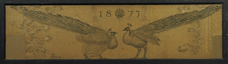 The Cult of Beauty: Albert Moore, cartoon for Peacock Frieze for Front Drawing Room