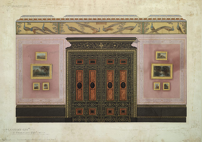 The Cult of Beauty: George Aitcheson design for the interior decoration of the drawing room