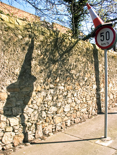 in pictures: trick: speed sign