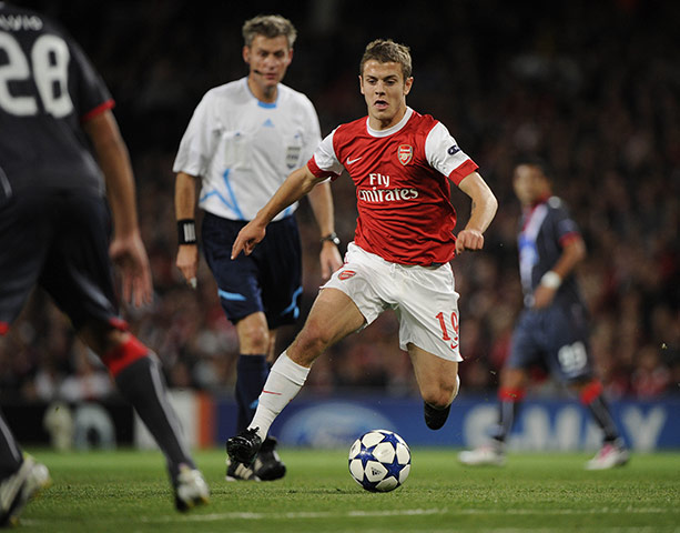 Arsenal v SC Braga: Jack Wilshere surges forward