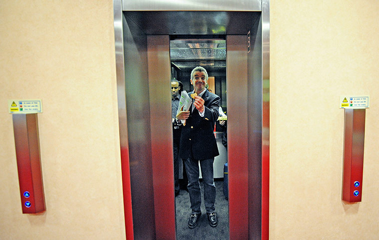 Week in Business: Chief Executive of Ryanair Michael O'Leary leaves a news conference