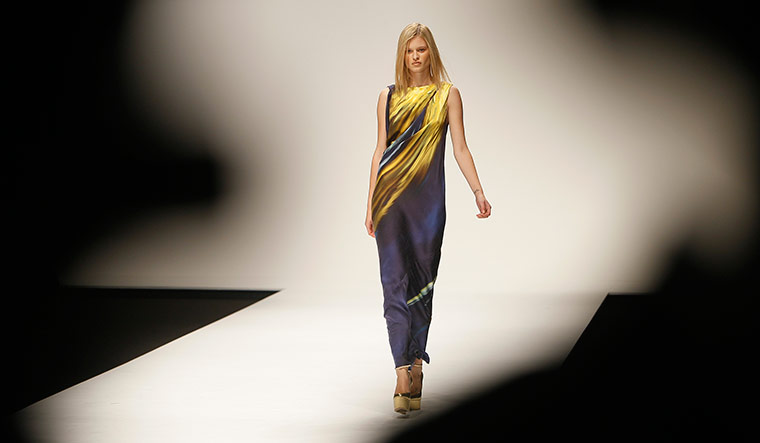 London Fashion Week: An outfit by designer Maria Grachvogel during London Fashion Week