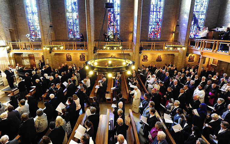 Pope Day 2: Pope Benedict XVI arrives to attend a service of prayer