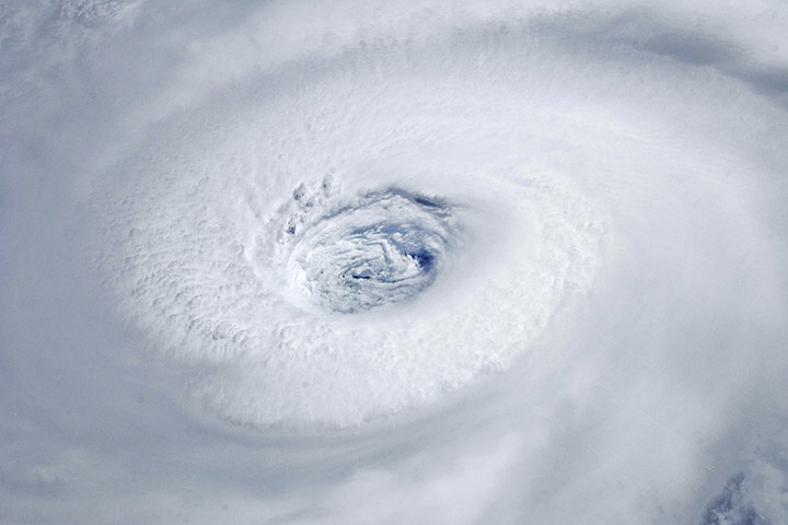 A Nasa image of hurricane Igor taken by astronauts on board the International Space Station