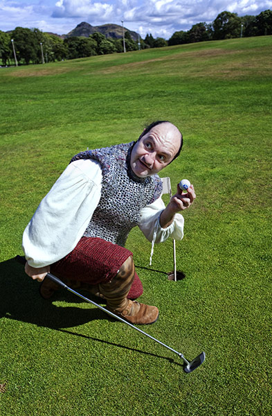 Edinburgh Festival: Montezuma cast costume photocall, Bruntsfield Links