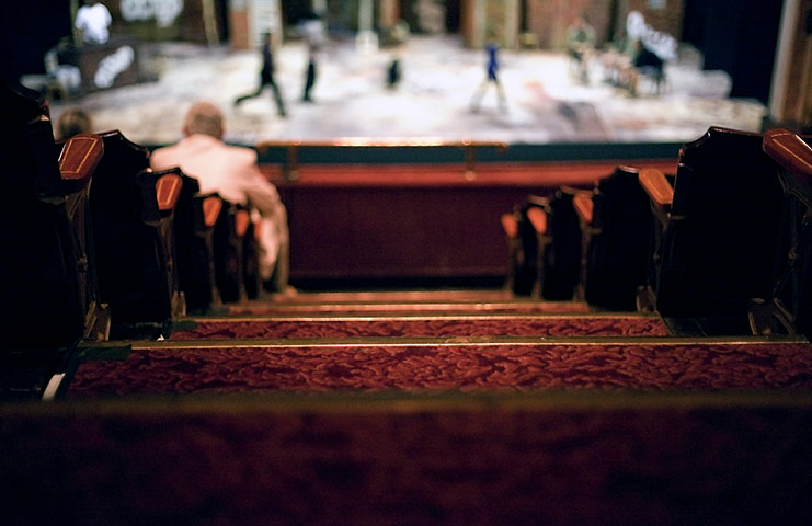 Edinburgh Festival: Stage set-up for Porgy and Bess at the Festival Theatre, Edinburgh