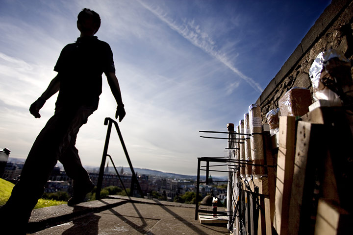 Edinburgh Festival: Fireworks preparations