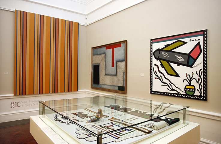 South Africa Gallery: Examples of Ndebele beadwork and other works in the exhibition