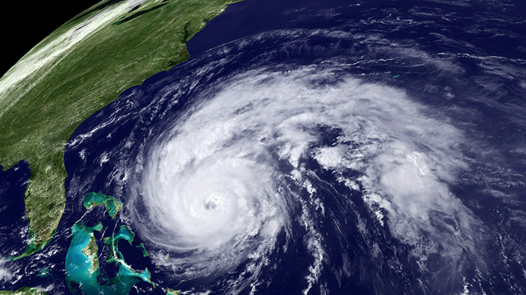 Hurricane Earl: Satellite image provided by the NOAA of Hurricane Earl
