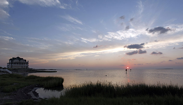 Hurricane Earl: Calm before the storm, Hatteras Village. N.C. as Hurrican Earl approaches