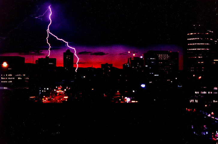 lightning strike in Denver