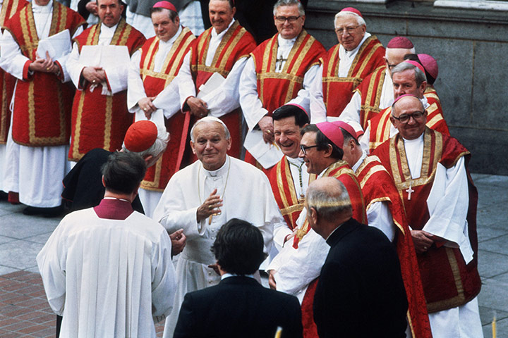 Pope 1982 Visit: Pope John Paul II at Westminster Cathedral