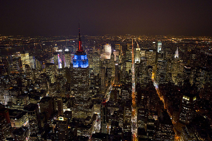 Aerial Views Of New York Aerial Views Of New York At Night