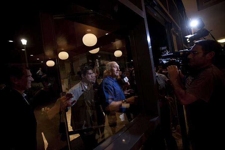 24 hours in pictures: Former Israeli Prime Minister Ehud Olmert